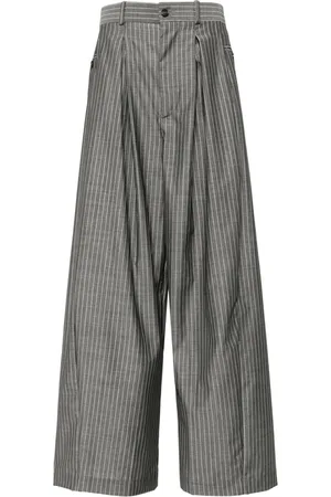 Hed Mayner Pinstriped wide-leg trousers