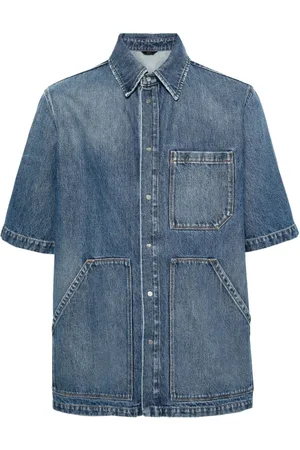 Fendi Multi-pocket denim shirt