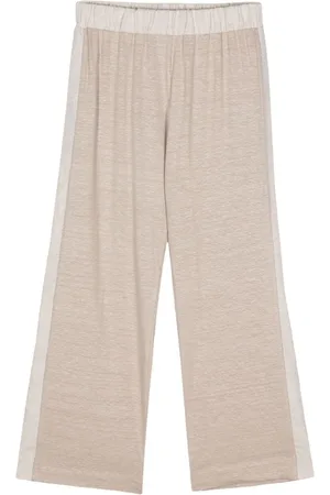 LE TRICOT PERUGIA Mélange cropped trousers