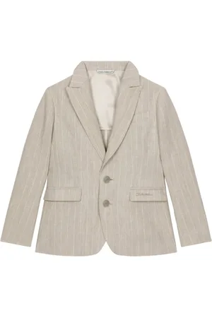 Dolce & Gabbana Striped linen blazer