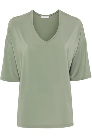 LE TRICOT PERUGIA V-neck drop-shoulder T-shirt