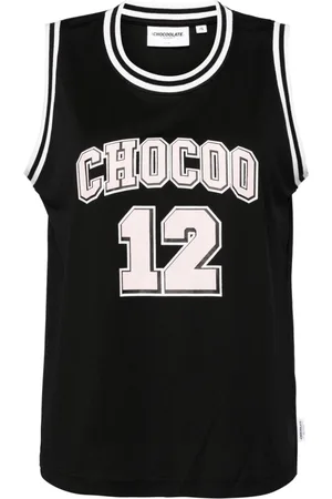 Chocoolate Logo and number tank top