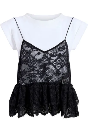 Cinq A Sept Samantha lace T-shirt