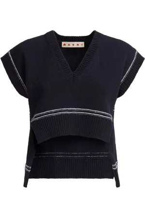Marni Intarsia-knit logo vest