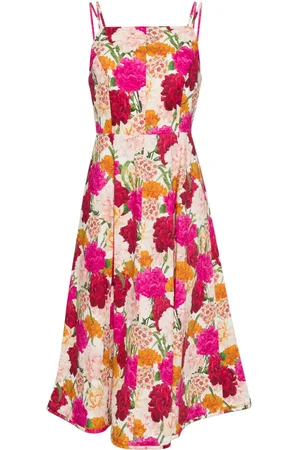 Sachin & Babi Jacinta floral-print midid dress