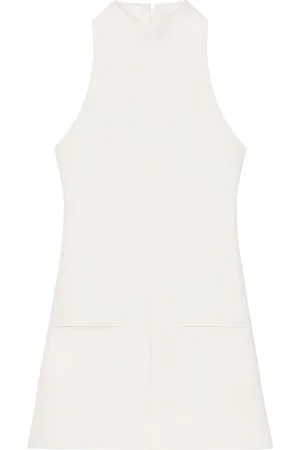 Courrèges Sleeveless twill A-line dress