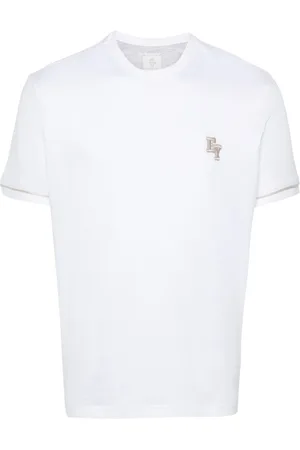 ELEVENTY Logo-embroidered cotton T-shirt
