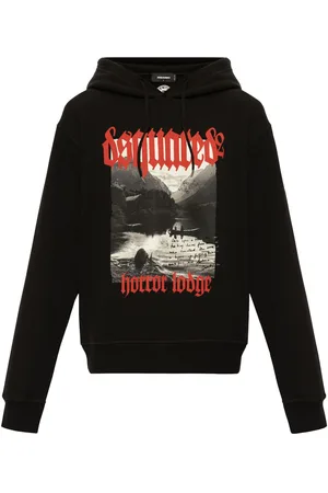 Dsquared2 Graphic-print cotton hoodie