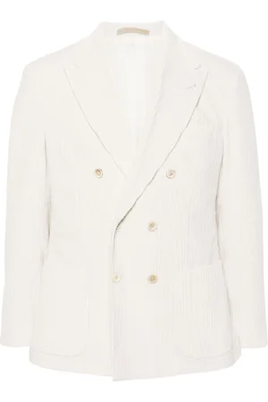 ELEVENTY Double-breasted corduroy blazer