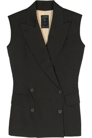 Jean Paul Gaultier 1980s pinstriped double-breasted waistcoat