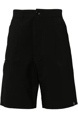 Izzue Logo-embroidered straigh-leg shorts