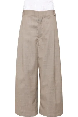 Hed Mayner Layered wide-leg trousers