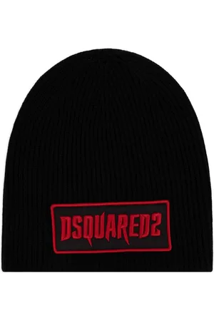 Dsquared2 Logo-appliqué wool beanie