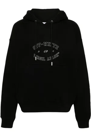 OFF-WHITE Logo-print cotton hoodie