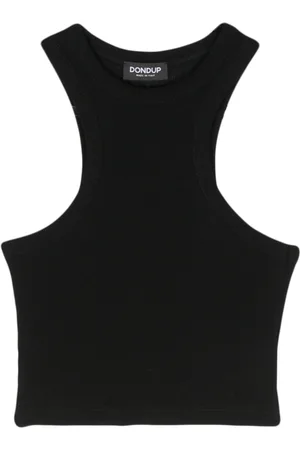 Dondup Fine-ribbed cropped tank top