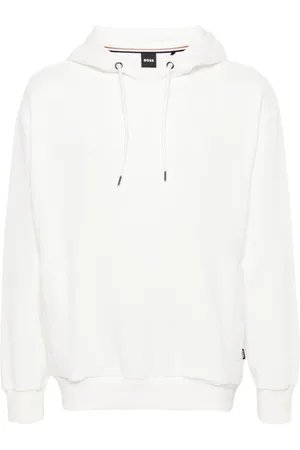HUGO BOSS Bouclé cotton hoodie