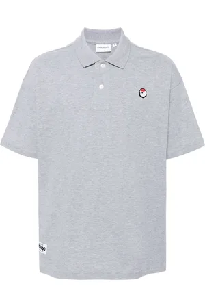 Chocoolate Logo-embroidered cotton polo shirt