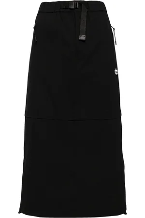 Chocoolate Elasticated-waist midi skirt
