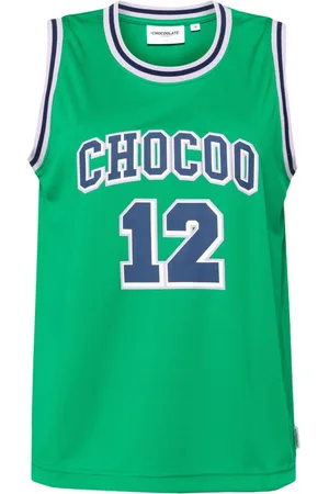 Chocoolate Logo-print contrasting-trim tank top