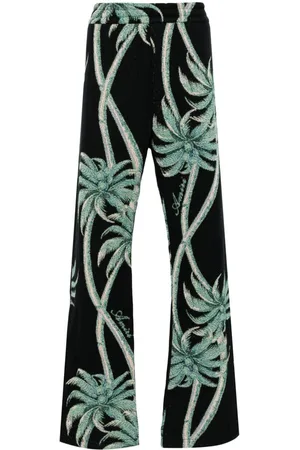 AMIRI Palm tree-print knitted trousers