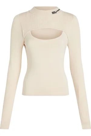 Karl Lagerfeld Layered ribbed-knit jumper
