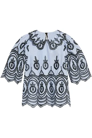 Munthe Broderie anglaise organic cotton blouse