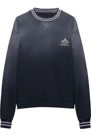 Prada Logo-embroidered cotton sweatshirt