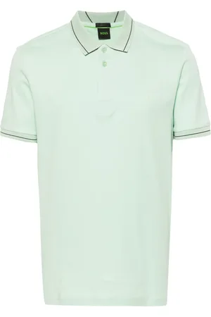HUGO BOSS Knitted-border cotton polo shirt