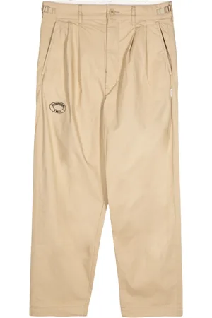 Izzue Pleat-detail straigh-leg trousers