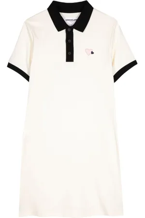 Chocoolate Contrasting-collar polo dress