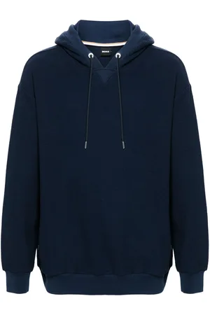 HUGO BOSS Bouclé cotton hoodie