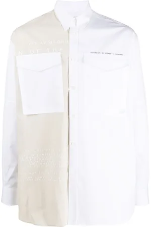 Givenchy Rear print two-tone shirt
