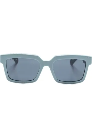 Gucci Interchangeable-lenses rectangle-frame glasses