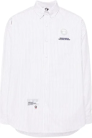 A Bathing Ape Striped cotton shirt
