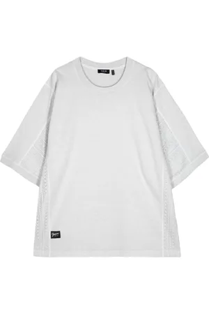 FIVE CM Lace-panelled cotton T-shirt