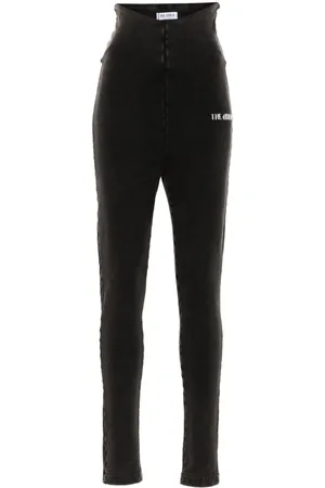 The Attico Logo-lettering high-rise leggings