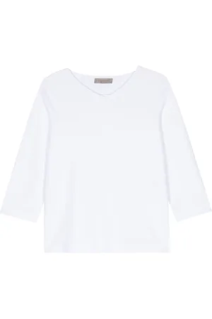 D.EXTERIOR V-neck fine-ribbed jumper