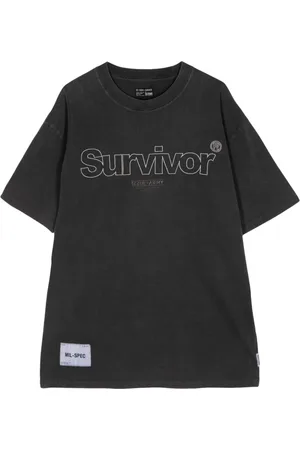 Izzue Survivor logo-appliqué cotton T-shirt