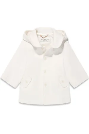 Sarah Louise Hooded single-breasted coat