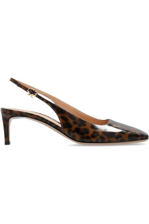 Gianvito Rossi Christina Sling 55mm animal-print pumps
