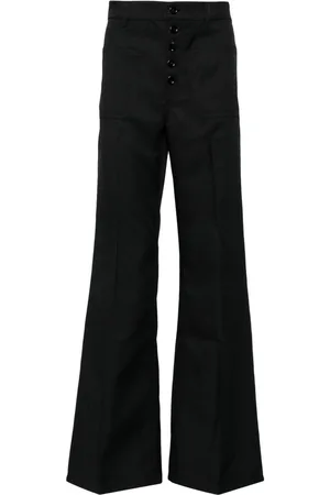 Courrèges Wide-leg twill trousers