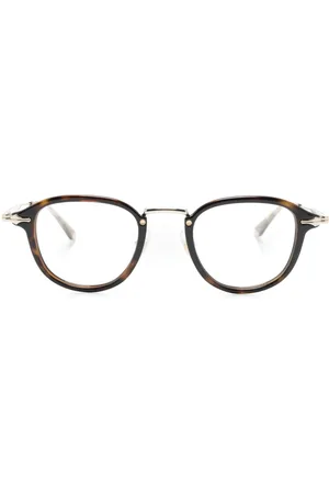 Montblanc Tortoiseshell-effect round glasses