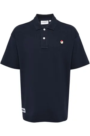 Chocoolate Logo-embroidered cotton polo shirt