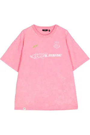 FIVE CM Slogan-print cotton T-shirt
