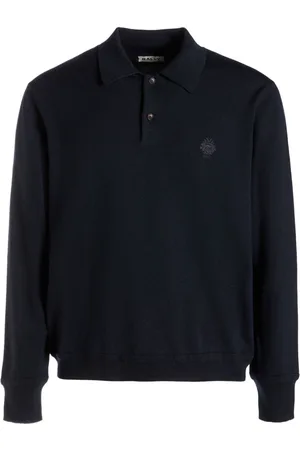 Bally Logo-embroidered long-sleeved polo shirt