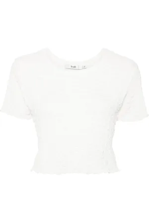 B+AB Textured cropped top