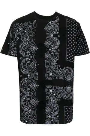 Givenchy Distressed-effect bandana-print T-shirt