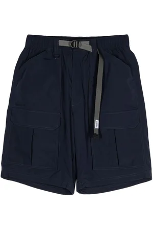 Chocoolate Logo-patch belted cargo shorts