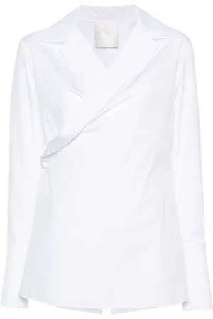 Givenchy Wrap-design poplin shirt