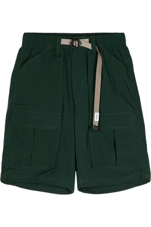 Chocoolate Logo-patch belted cargo shorts